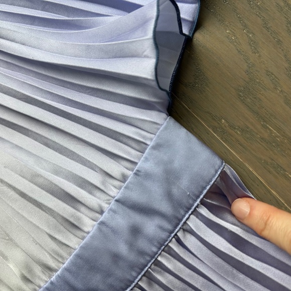 L'IDEE Orchestra Pleated Gown Purple Ombre Short Sleeve Dress - Size US 6 - Picture 9 of 12